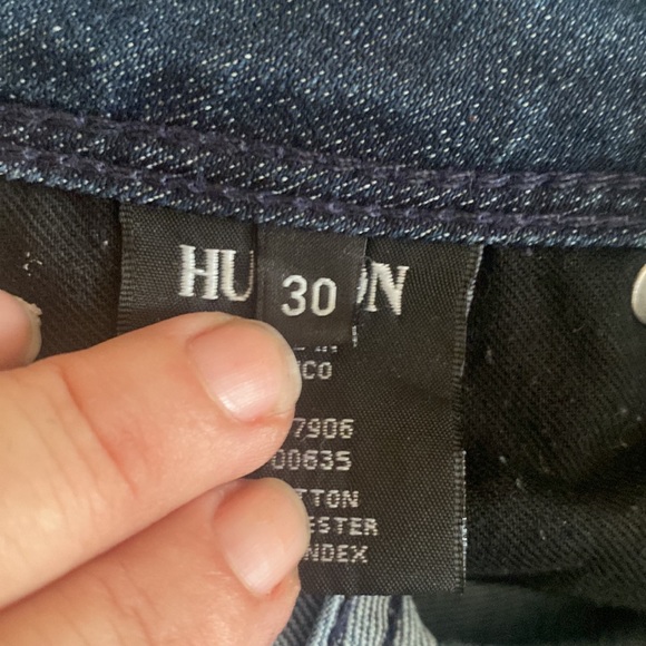 Hudson from Neiman’s Blue BethBaby Boot blue jeans w/ great fringe& back pockets - Picture 16 of 16